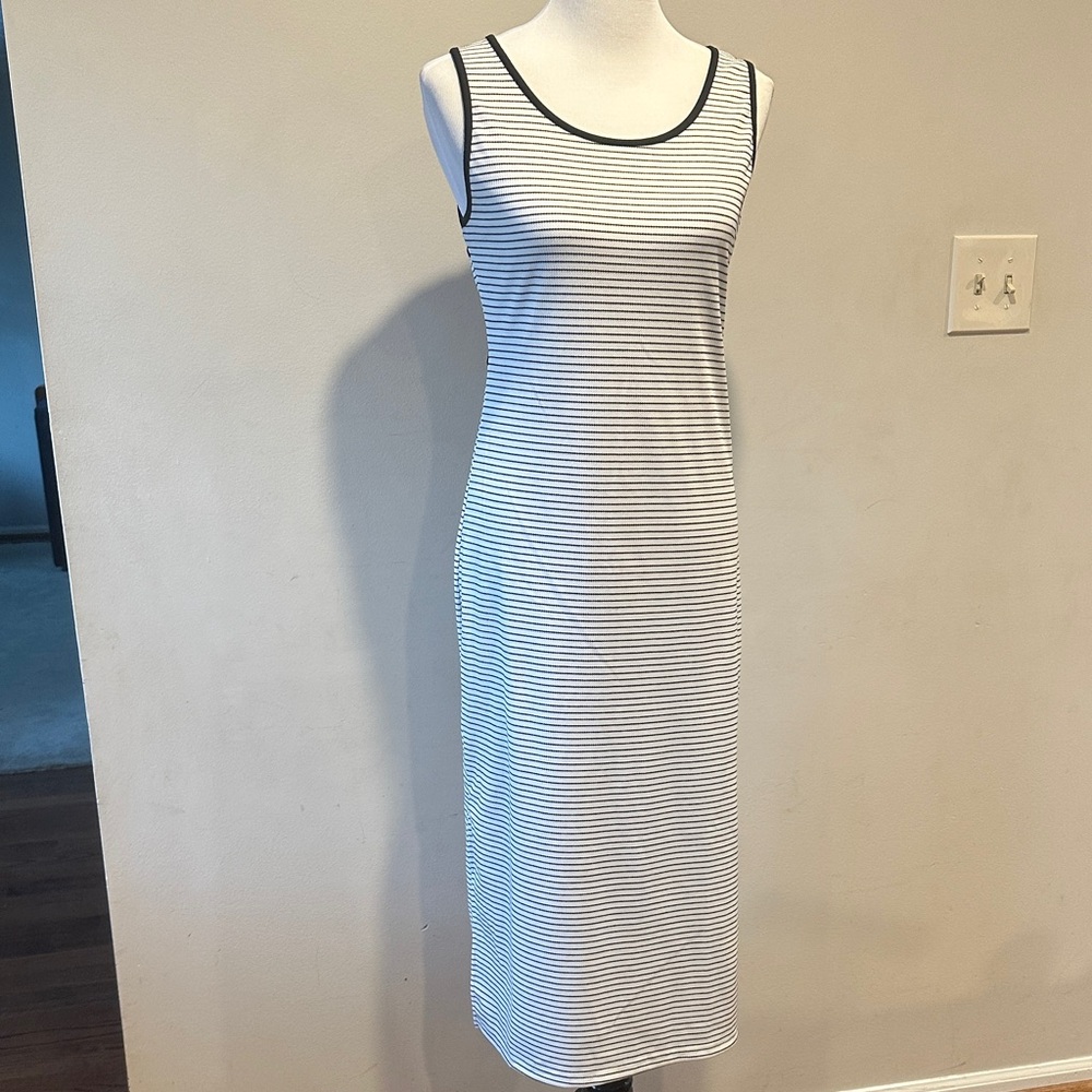 Striped Sleeveless Maxi Dress